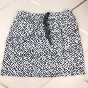 Loft Ann Taylor Gray White Knit Mini Skirt